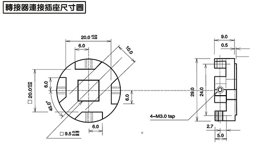 智能數(shù)字扭力測試儀HP系列外形尺寸4