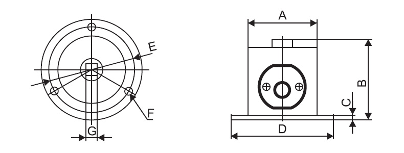 ACI-P系列油壓脈沖扭力測(cè)試儀傳感器外形圖